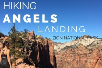 Hiking angels landing zion national park